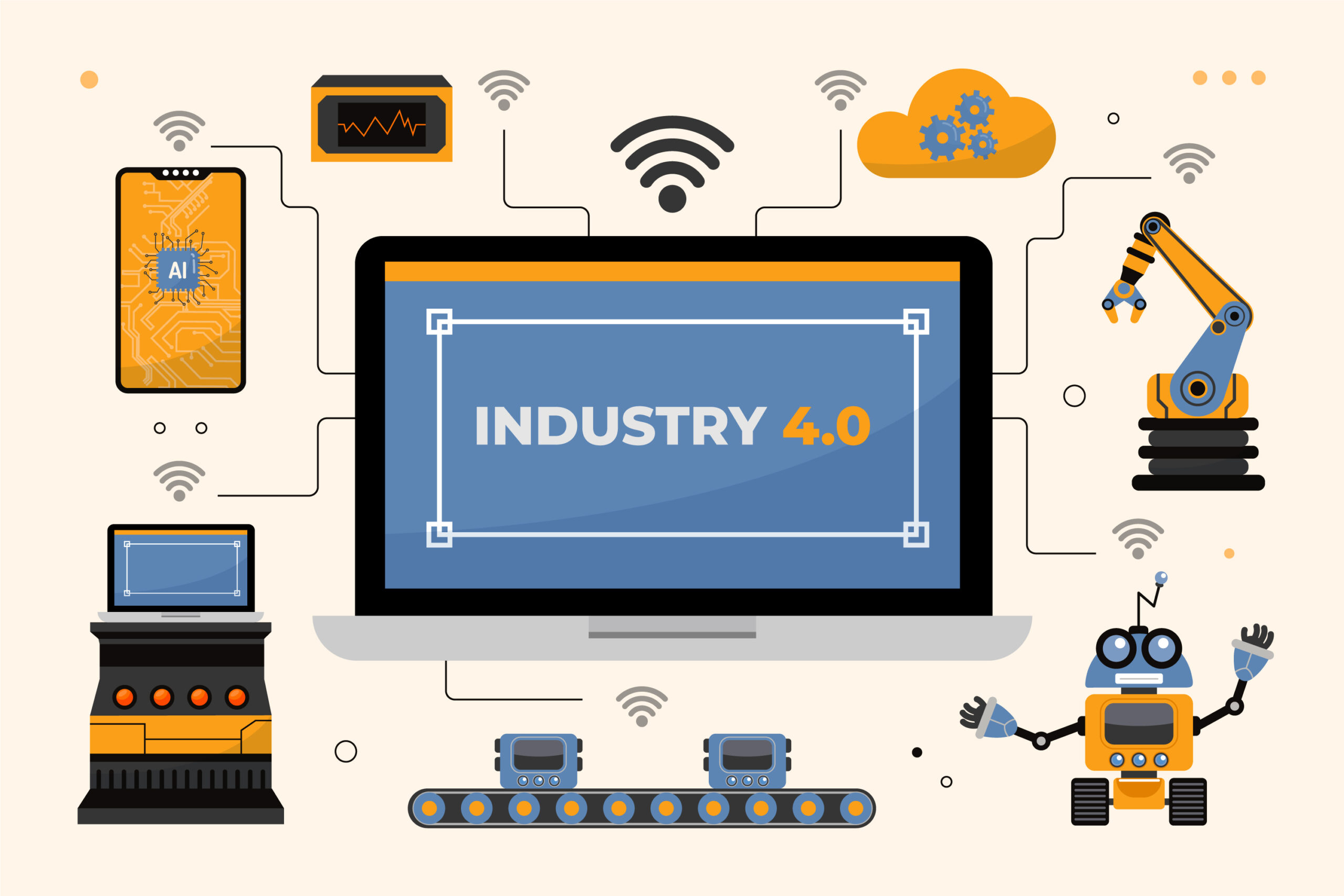 Moving Towards Modern Industries : The IIoT Revolution